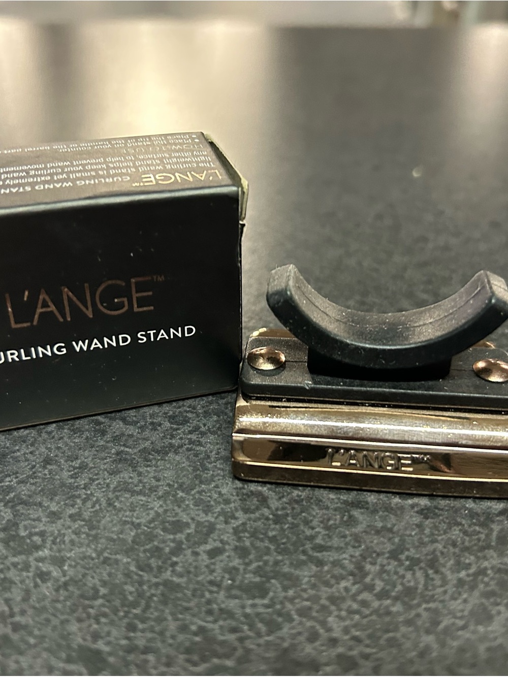 L'ANGE Black and Gold Curling Wand Stand